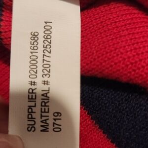 Ralph Lauren Baby Red Navy Stripe Footed Pajamas Sleepsuit 9M